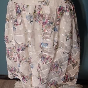 Maeve mesh floral dress